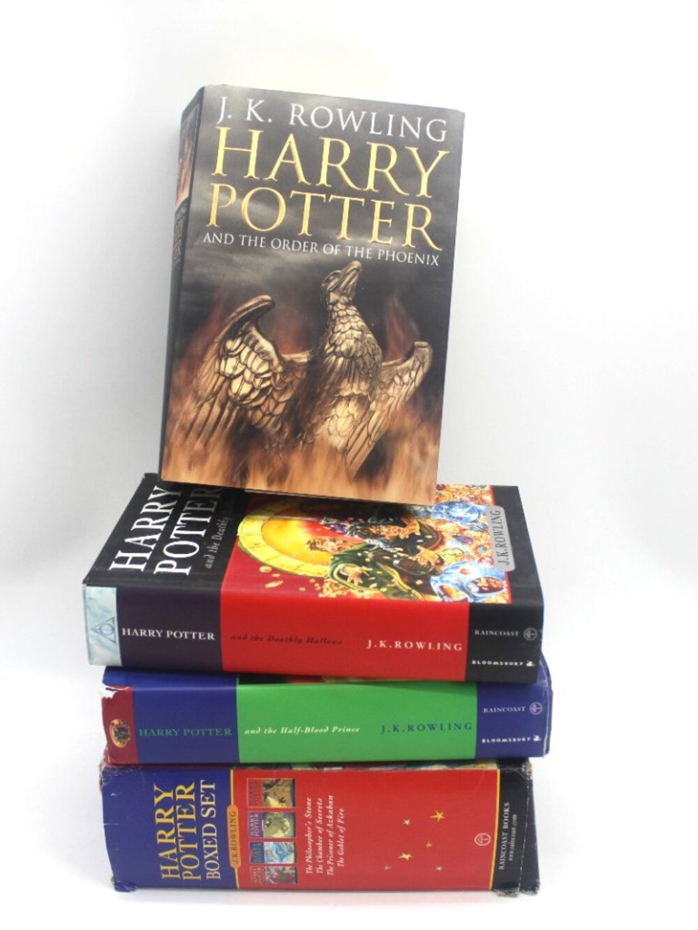lot 7 Books Harry Potter 1-7 Mixed Edition Hardcover & softcover English